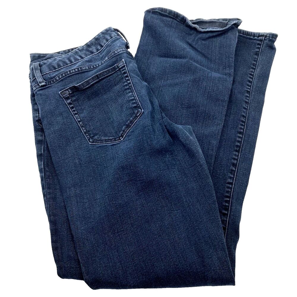 Gap 1969 Jeans Perfect Boot Indigo Blue Dark Mid 30 R 31 x 31 Womens Hippie Boho - Picture 6 of 14